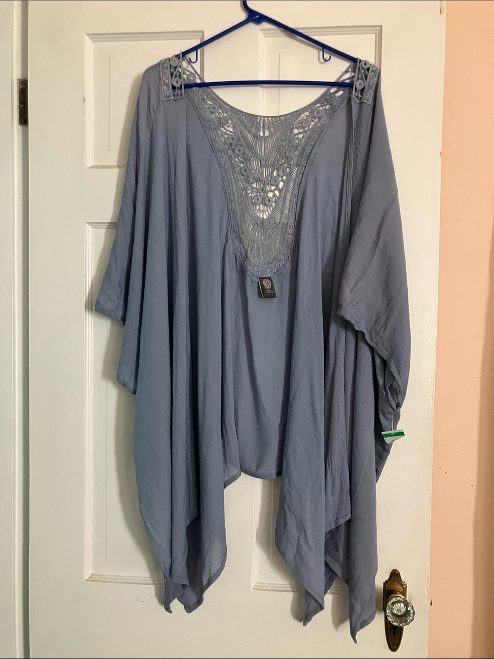 Light Blue Gray Women's Kimono Wrap NWT